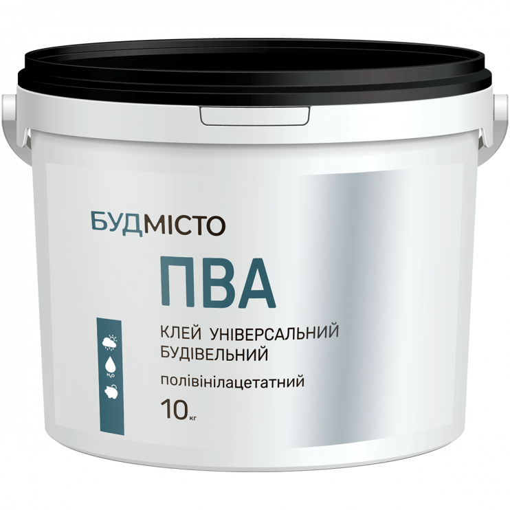 Клей ПВА універсальний будівельний, полівінілацетатний, БУДМІСТО, 1кг